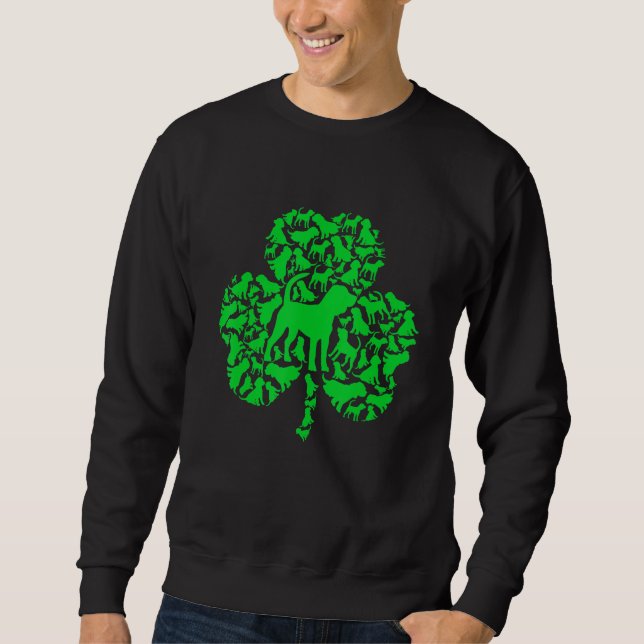 Funny Irish Beagle Dog Kleeblatt St Patrick S Day Sweatshirt (Vorderseite)