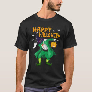 Funny Irish Dabbing Leprechaun zu Halloween St Pat T-Shirt
