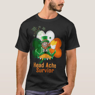 Funny Irish Drink Head Ache Survivor Chips T-Shirt