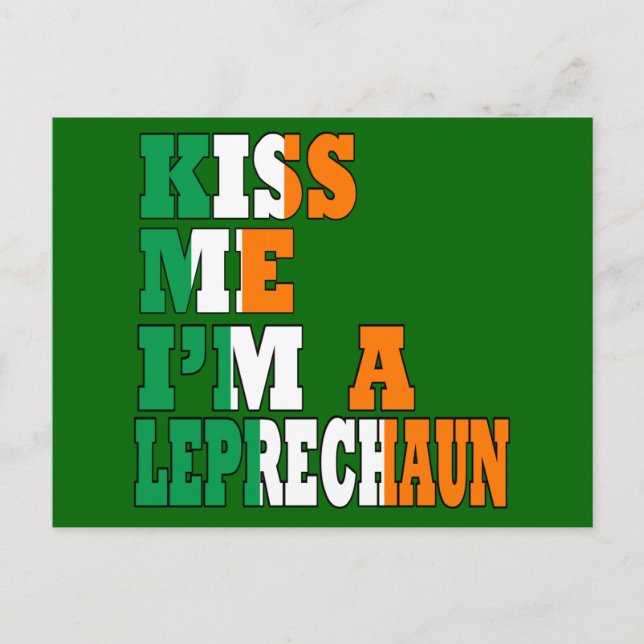 Funny Irish Drink Sprichwort Postkarte (Vorderseite)