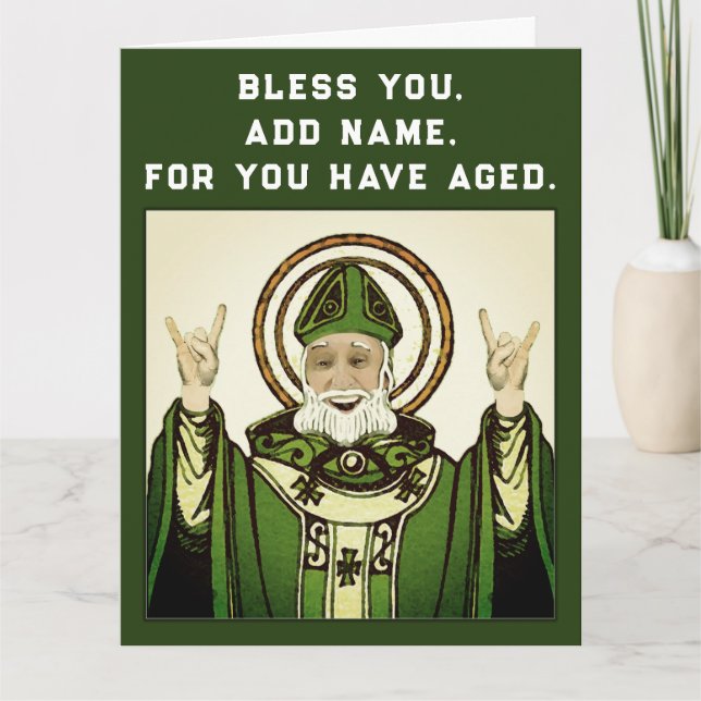 Funny Irish Katholic Birthday Karte (Vorderseite)