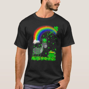 Funny Irish Kleeblatt Rainbow Lucky Mule St Patric T-Shirt