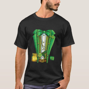 Funny Irish Leprechaun Kostüm Anzug Tuxedo St Patr T-Shirt