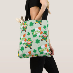 Funny Irish Leprechaun Pattern Tasche