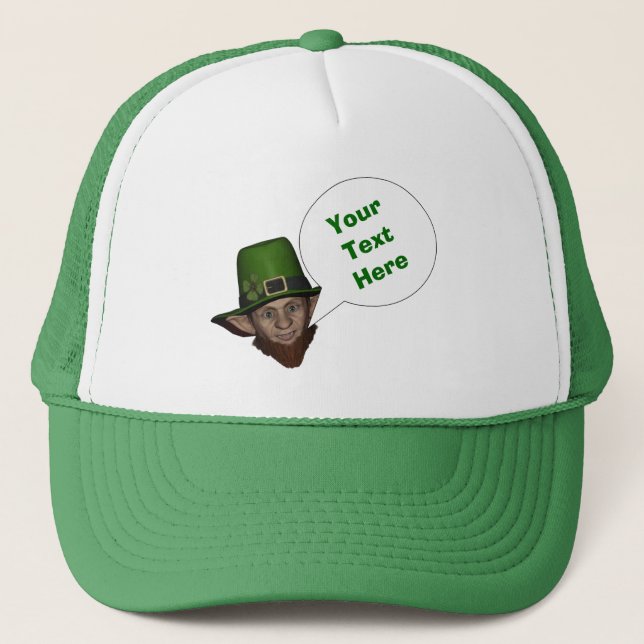 Funny Irish Leprechaun Truckerkappe (Vorderseite)