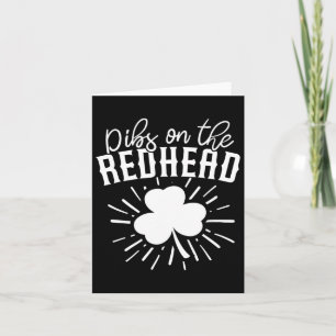 Funny Irish St Patricks Day Kleeblatt Dibs On R Karte