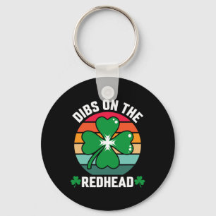 Funny Irish St Patricks Day Kleeblatt Dibs On R Schlüsselanhänger