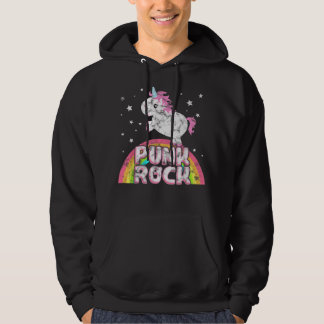 Funny Ironic Cool Unicorn Punk Rock Music T-Shirt  Hoodie