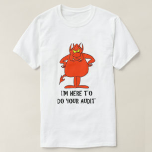 Funny IRS Joke Taxday Spaß Humors Devil Audit T-Shirt