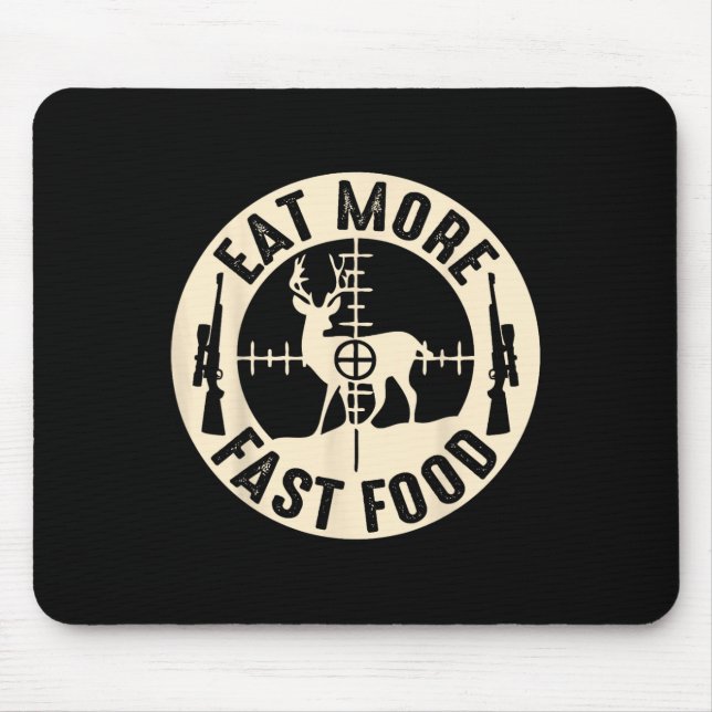 Funny isst schneller als Futter Hirschjagd Mousepad (Vorne)