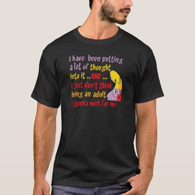 Funny ist ein Erwachsener T-Shirt (Vorderseite)