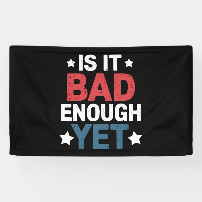 Funny ist es schlimm genug, doch patriotisch polit banner (Horizontal)