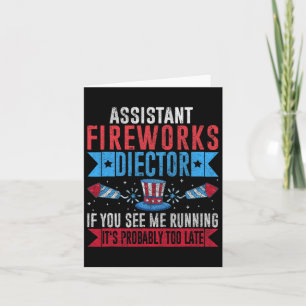 Funny Istant Fireworks Director I Run You Run 4th Karte