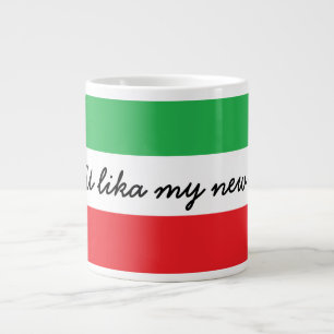 Funny Italian Accent and Flag Jumbo-Tasse