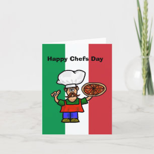 Funny Italian Cook Koch Day Card Karte