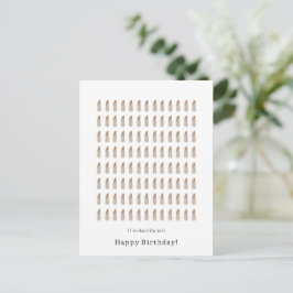Funny I've Lost Count Happy Birthday Candles Card Postkarte