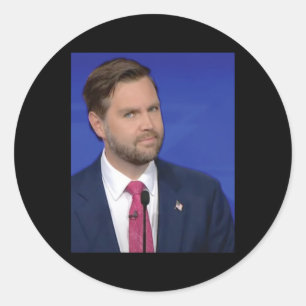 Funny J.d Vance Meme Vizepräsidentin Debatten Gesi Runder Aufkleber