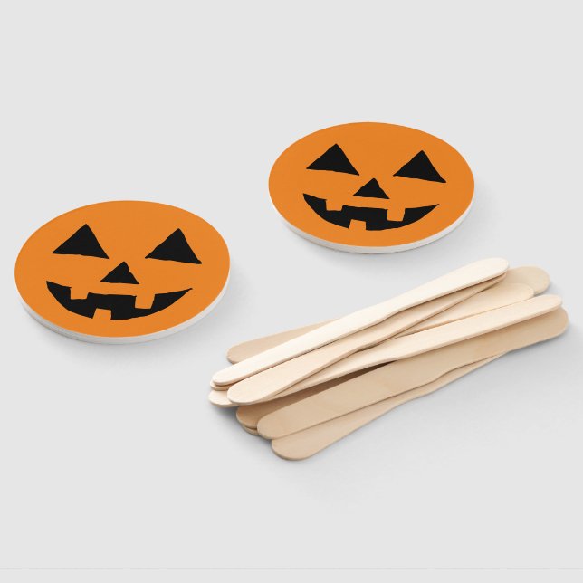 Funny Jack O Lanter Halloween Art Simple Jack O Fächer (Non-assembled)