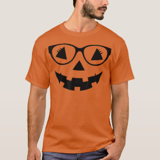 Funny Jack O Lantern Face Pumpkin Halloween Costum T-Shirt