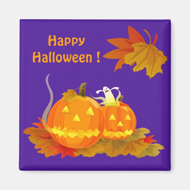 Funny Jack O'Lantern Halloween-Geschenk Magnet (Vorne)