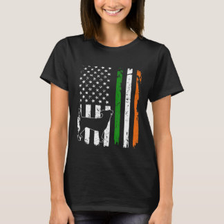 Funny Jack Russell Terrier American FLag Irland D T-Shirt