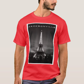 Funny Jacksonville FL Eiffel Tower Falscher Name S T-Shirt