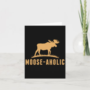 Funny Jagd Grafik Elch-aholische Frauen Männer Elc Karte