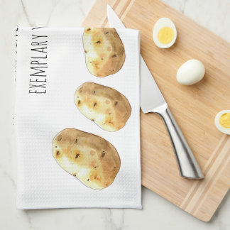 Funny Jane Austen Inspired Boiled Potato Quote Geschirrtuch