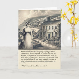 Funny Jane Austen Sense and Sense Card Karte