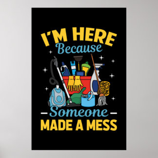Funny Janitor Poster
