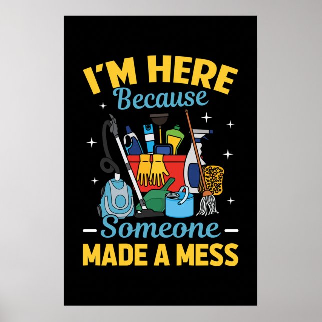 Funny Janitor Poster (Vorne)