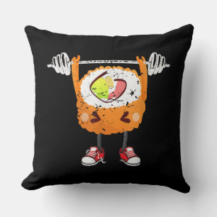 Funny Japanese Food Gym Weightlift Geschenk T - Sh Kissen