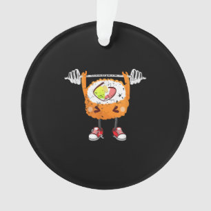 Funny Japanese Food Gym Weightlift Geschenk T - Sh Ornament