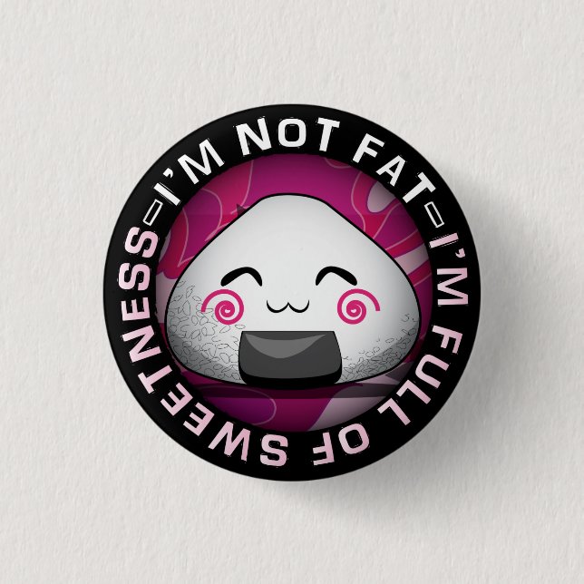 Funny japanese riceball button (Vorderseite)