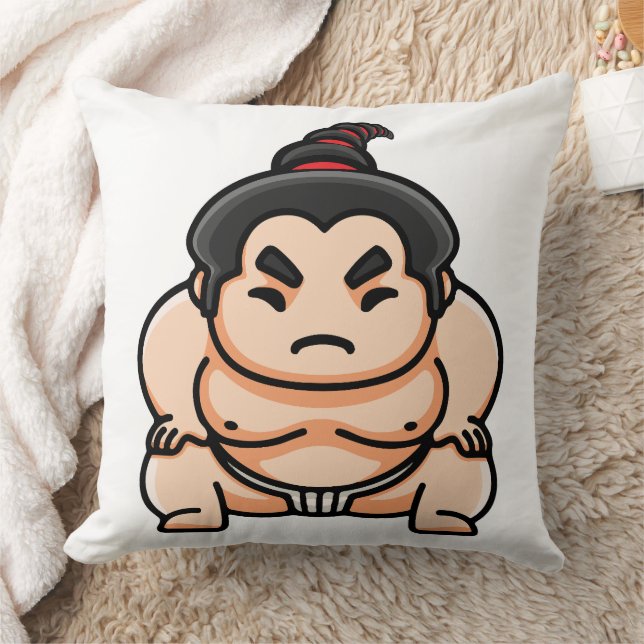 Funny Japanese Sumo Man Kissen (Decke)