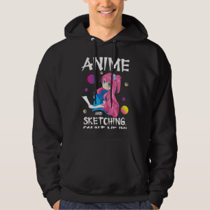 Funny japanische Manga Otaku Just a Girl Anime Ske Hoodie