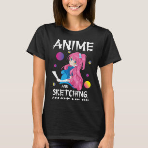 Funny japanische Manga Otaku Just a Girl Anime Ske T-Shirt