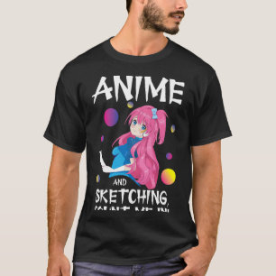 Funny japanische Manga Otaku Just a Girl Anime Ske T-Shirt