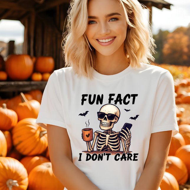 Funny Je M'en Fiche Tshirt Halloween (Créateur téléchargé)