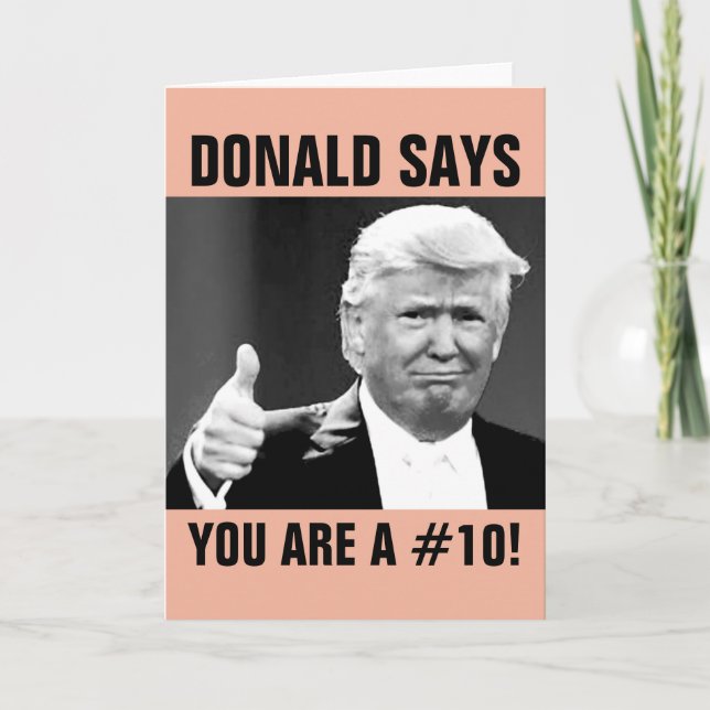 Funny Jeden Anlaß Donald Trump Grußkarten Karte (Vorderseite)