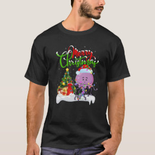 Funny Jellyfish Lover Xmas Lighting Quallyfish Chr T-Shirt