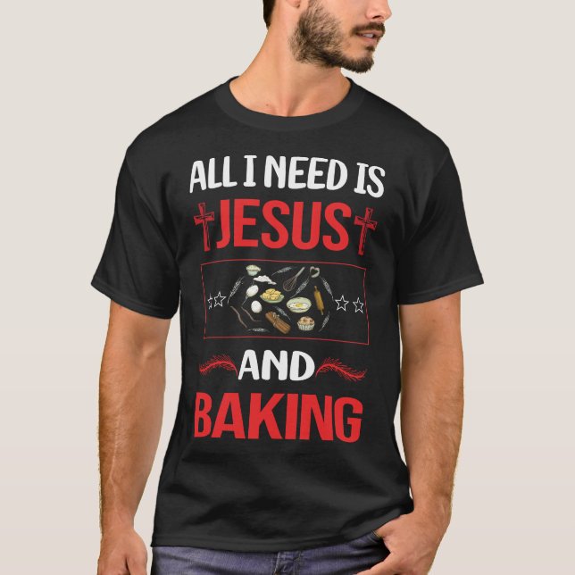 Funny Jesus backen Bake Baker T-Shirt (Vorderseite)
