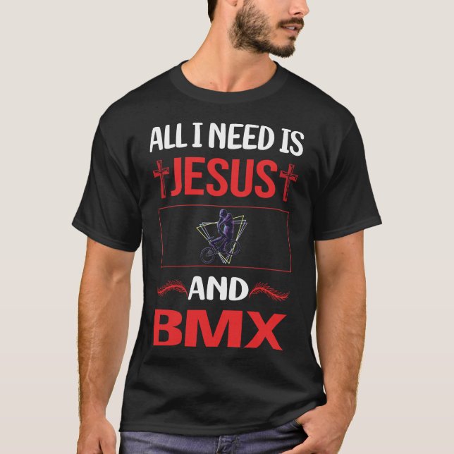 Funny Jesus BMX T-Shirt (Vorderseite)