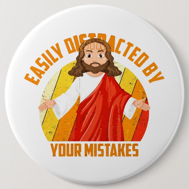 Funny Jesus Button (Vorderseite)