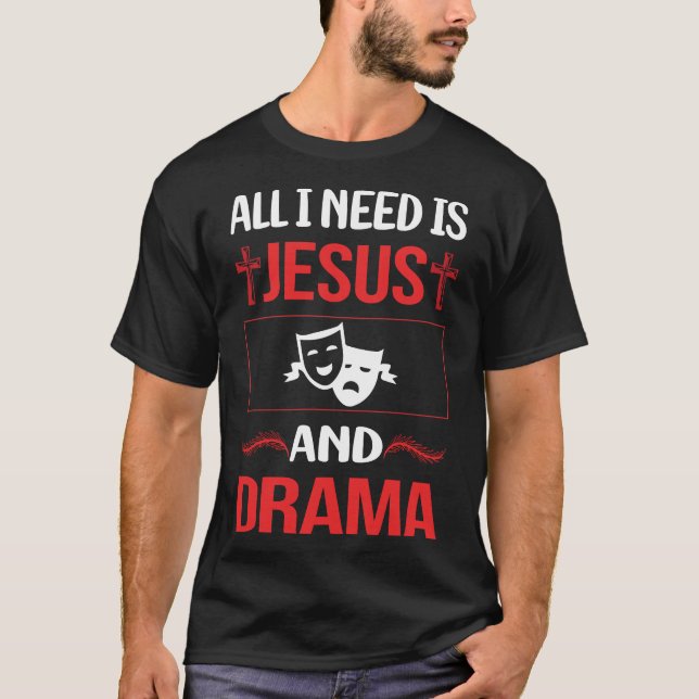 Funny Jesus Drama T-Shirt (Vorderseite)