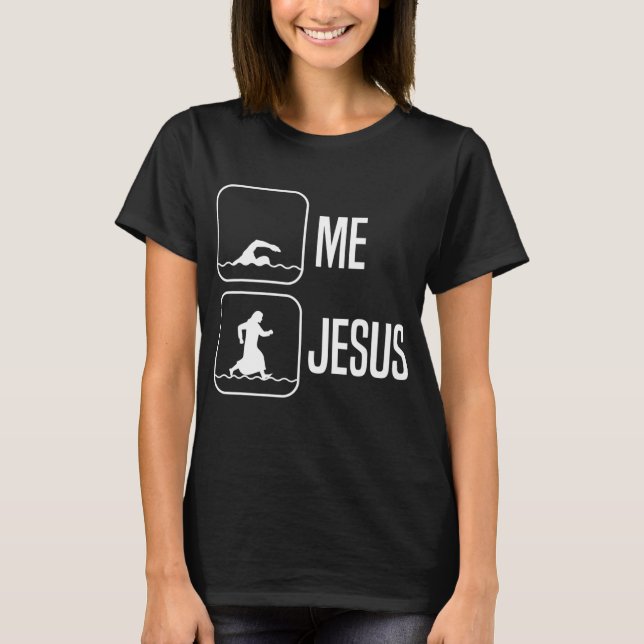 Funny Jesus gibt Männern Frauen Coole religiöse Ch T-Shirt (Vorderseite)
