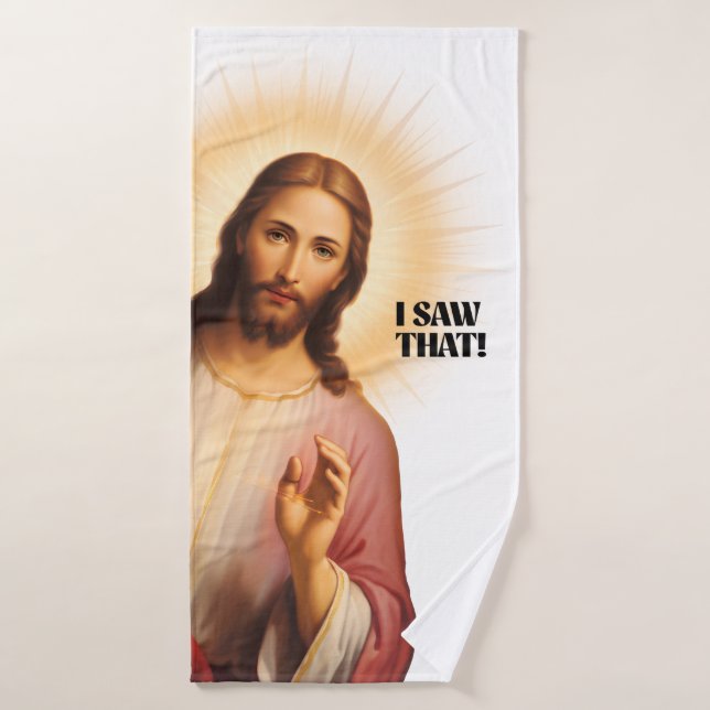Funny Jesus Meme sah ich, dass Badhandtuch Set (Badehandtuch)