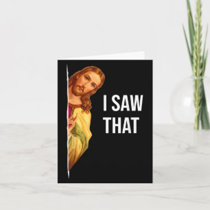 Funny Jesus Meme Zitat - Mens & Amp; Womens Cliff Karte