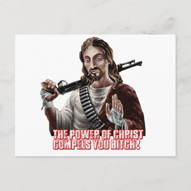 Funny jesus postkarte (Vorderseite)