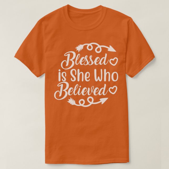 Funny Jesus Quotes bluten ist sie, die glaubte T-Shirt (Design vorne)